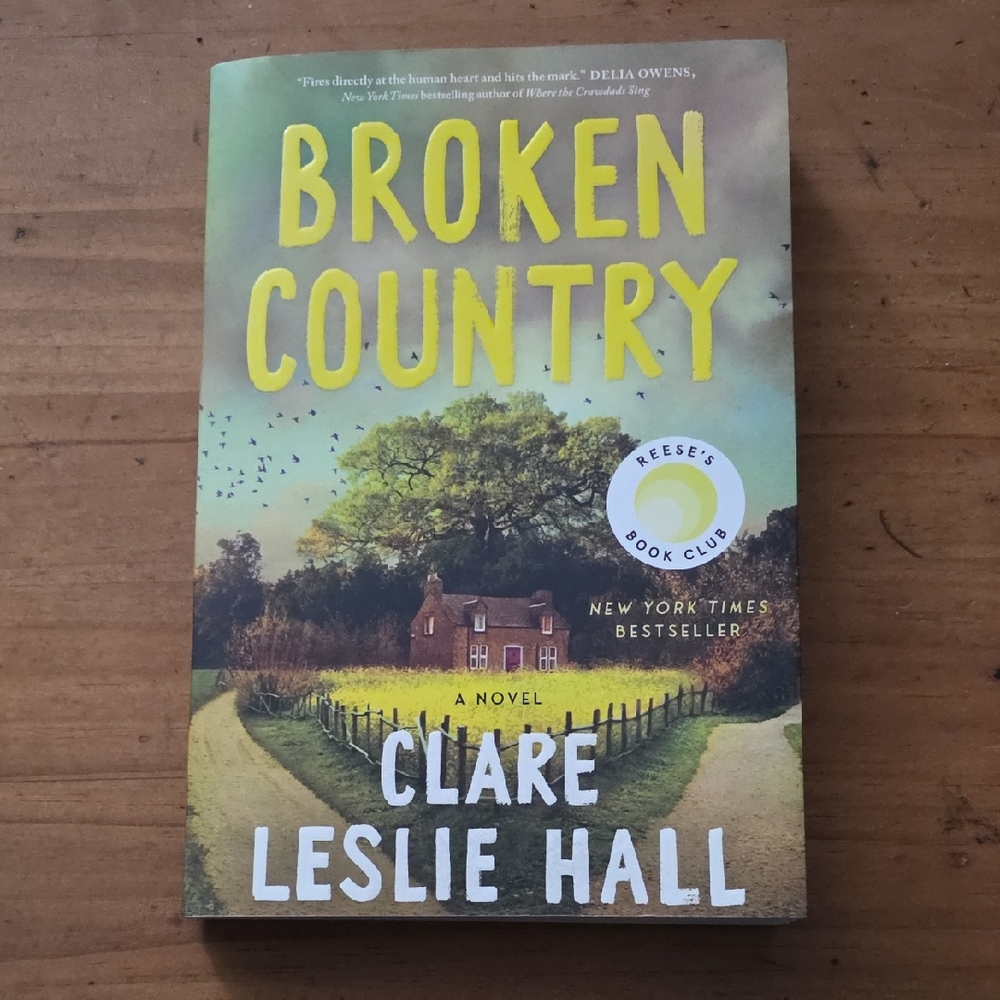 Broken Country by Clare Leslie Hall - Yellow & Green Cover